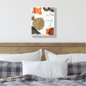 Kleurrijke Abstracte vrouw Face Wall Art Canvas Afdruk (Insitu (Slaapkamer))