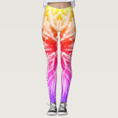 Kleurrijke Abstracte vuurwerkfoto Leggings (Voorkant)