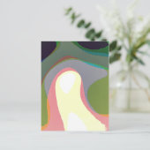 Kleurrijke Abstracte Warps 208 Briefkaart (Staand voorkant)