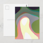Kleurrijke Abstracte Warps 208 Briefkaart (Voorkant / Achterkant)