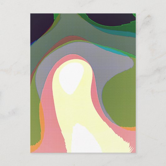 Kleurrijke Abstracte Warps 208 Briefkaart (Voorkant)