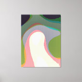 Kleurrijke Abstracte Warps 208 Canvas Afdruk (Voorkant)