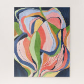 Kleurrijke Abstracte Waterverf Art Jigzaag Puzzle Legpuzzel (Verticaal)
