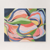 Kleurrijke Abstracte Waterverf Art Jigzaag Puzzle Legpuzzel (Horizontaal)