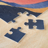 Kleurrijke Abstracte Waterverf Art Jigzaag Puzzle Legpuzzel (Zijkant)