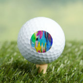 Kleurrijke abstracte, waterverf bewegingsonscherpt golfballen (Insitu Shirt)