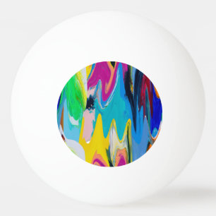 Kleurrijke abstracte, waterverf bewegingsonscherpt pingpongbal