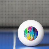 Kleurrijke abstracte, waterverf bewegingsonscherpt pingpongbal (Net)