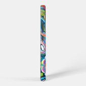 Kleurrijke Abstracte Waterverf Bloemen Mandala Art Samsung Galaxy Hoesje (Rechterkant)