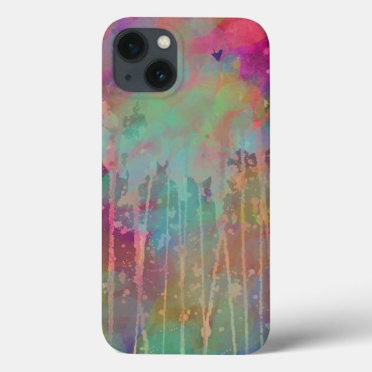 Kleurrijke Abstracte Waterverf Druppel Kunst Case-Mate iPhone Case (Achterkant)