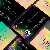 Kleurrijke Abstracte Waterverf Haar Schoonheidssal Visitekaartje