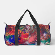 Kleurrijke Abstracte Waterverf Hippie Duffle Bag