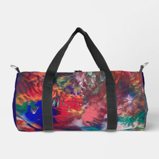 Kleurrijke Abstracte Waterverf Hippie Duffle Bag Plunjezak