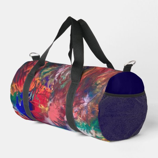 Kleurrijke Abstracte Waterverf Hippie Duffle Bag Plunjezak (Rechterhoek)