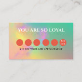 Kleurrijke Abstracte Waterverf kleine bedrijven Klantenkaartje (Voorkant)