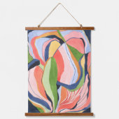 Kleurrijke Abstracte Waterverf Kunstschilder plakk Hangend Wandkleed (Voorkant)