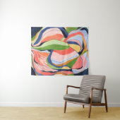 Kleurrijke Abstracte Waterverf Kunststof Bosbouw Wandkleed (In Situ (horizontaal))