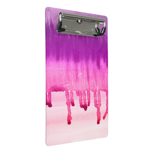 Kleurrijke Abstracte Waterverf Ombre Mini Klembord (Schuin)