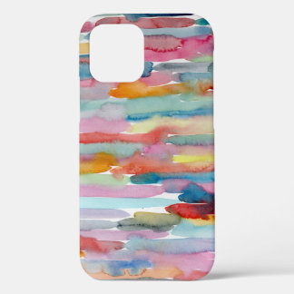 Kleurrijke Abstracte Waterverf penseel Case-Mate iPhone Case