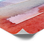 Kleurrijke Abstracte Waterverf penseelstreken voor Poster (Hoek)