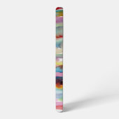 Kleurrijke Abstracte Waterverf penseelstreken voor Samsung Galaxy Hoesje (Linkerkant)