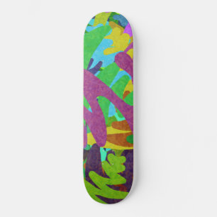Kleurrijke Abstracte Waterverf Persoonlijk Skateboard