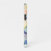 Kleurrijke Abstracte Waterverf Vormt Aangepaste Na iPhone Hoesje (Rechterkant)