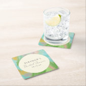 Kleurrijke Abstracte Waterverf Vrijgezellenfeest C Kartonnen Onderzetters (Insitu)