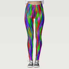 Kleurrijke Abstracte Waterverven Gone Wilde Leggin Leggings
