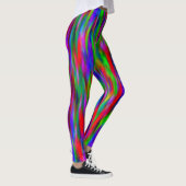 Kleurrijke Abstracte Waterverven Gone Wilde Leggin Leggings (Rechts)