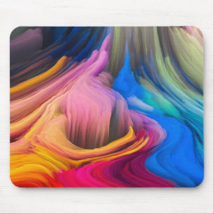 Kleurrijke abstracte werveling muismat