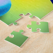 Kleurrijke Abstracte wervelingen - Moderne kunst Legpuzzel (Zijkant)