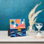 Kleurrijke Abstracte zeegezicht kunst Fotoplaat (Insitu)