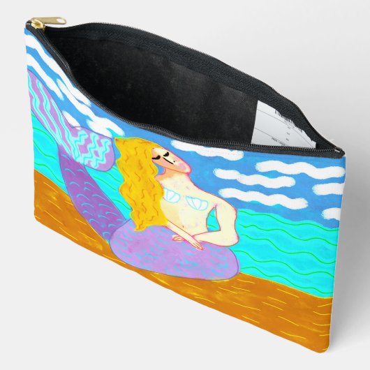 Kleurrijke Abstracte Zeemeerminnen schilderen Etui (Open)