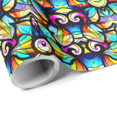 Kleurrijke Abstracte zwembroeken Cadeaupapier (Rol Hoek)