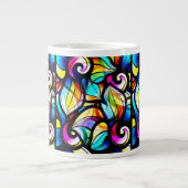 Kleurrijke Abstracte zwembroeken Grote Koffiekop (Voorkant)