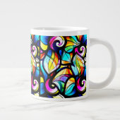 Kleurrijke Abstracte zwembroeken Grote Koffiekop (Rechts)