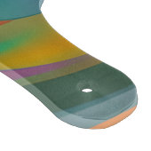 Kleurrijke Abstracte Zwemelen Oranje Blauw Groen R Snijplank (Hoek)