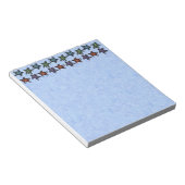 Kleurrijke Abstracte zwemschildpadden Notitieblok (Schuin)