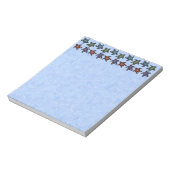 Kleurrijke Abstracte zwemschildpadden Notitieblok (Linkerzijde)