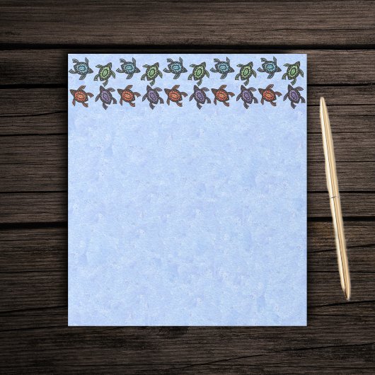 Kleurrijke Abstracte zwemschildpadden Notitieblok