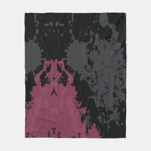Kleurrijke abstracties: een samensmelting van spat fleece deken (Voorkant)