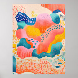 Kleurrijke abstracties poster