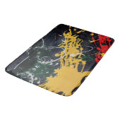 Kleurrijke abstracties: spatten en lijnen badmat (Gekanteld)