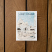 Kleurrijke Abu Dhabi UAE Monument Briefkaart