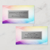 Kleurrijke achtergrond Abstract modern Visitekaartje (Voorkant / Achterkant)