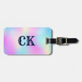 Kleurrijke achtergrond bagagelabel (Voorkant horizontaal)