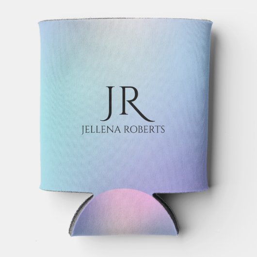 Kleurrijke achtergrond blikjeskoeler (Voorkant)