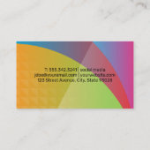 Kleurrijke Achtergrond | Digitale Bloem Visitekaartje (Achterkant)