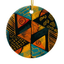 Kleurrijke achtergrond met Afrikaanse motieven